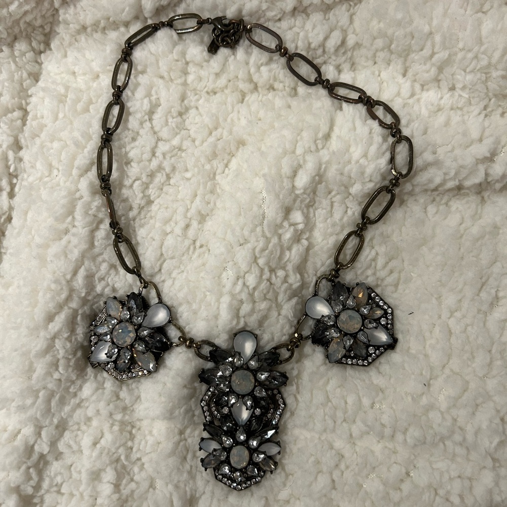 Elegant Silver Statement Necklace